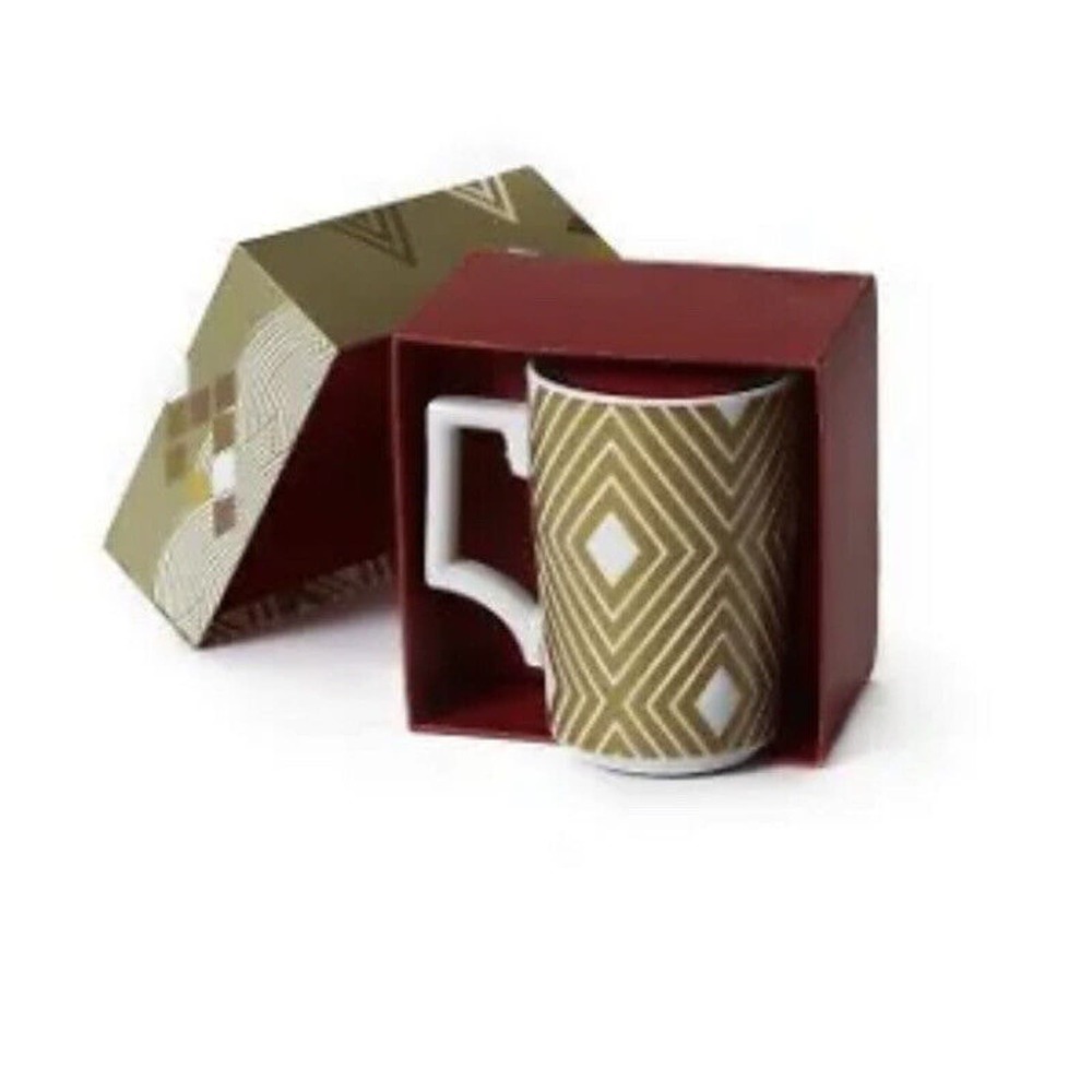 2013 Starbucks Gold Boxed Mug 12 fl oz Rosanna made in Germany
